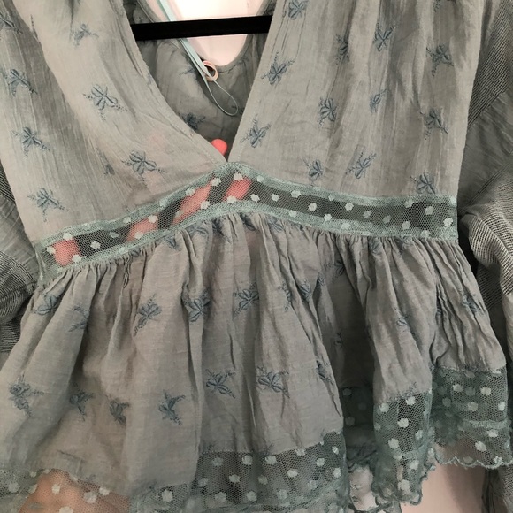 Free people long sleeve crop top - Picture 3 of 5